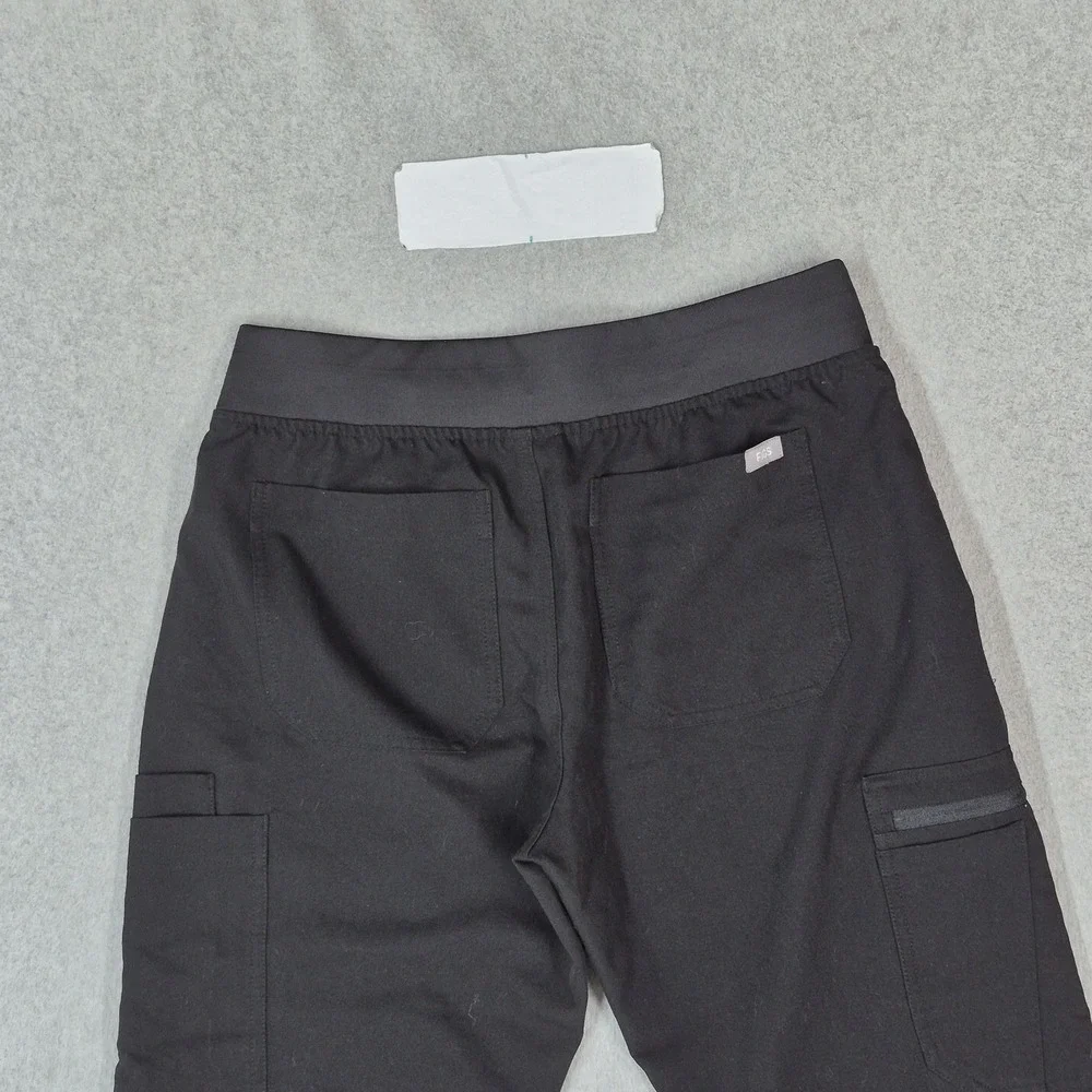 FIGS Women Scrub Pants S Black Pants Jogger Yola Yoga Zipper PO#3748 READ